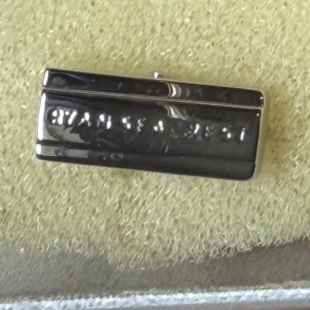 NEW Ryan Seacrest Distinction Mens Silver Tone Textured Weave Rectangular Cuffs